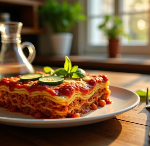 Délicieuses lasagnes bolognaises sublimées aux courgettes fraîches