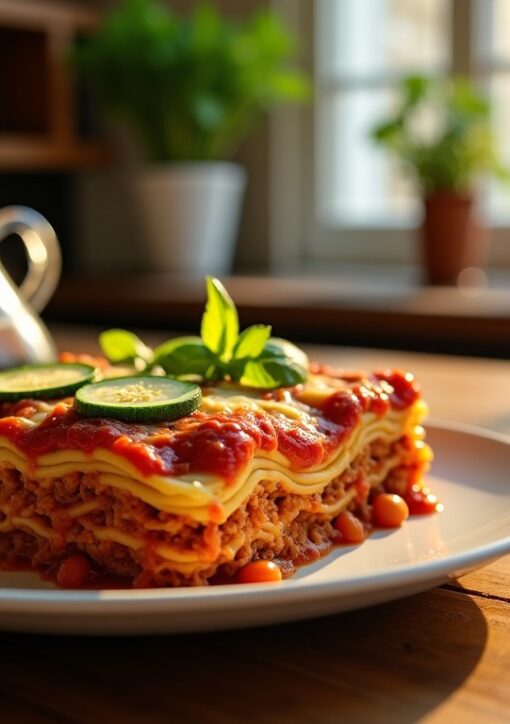 Délicieuses lasagnes bolognaises sublimées aux courgettes fraîches