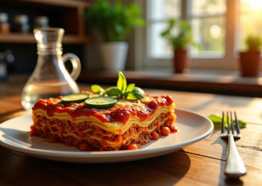 Délicieuses lasagnes bolognaises sublimées aux courgettes fraîches