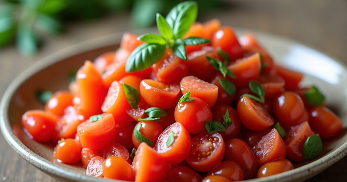 Délice estival : Salsa rafraîchissante aux tomates juteuses et concombres croquants