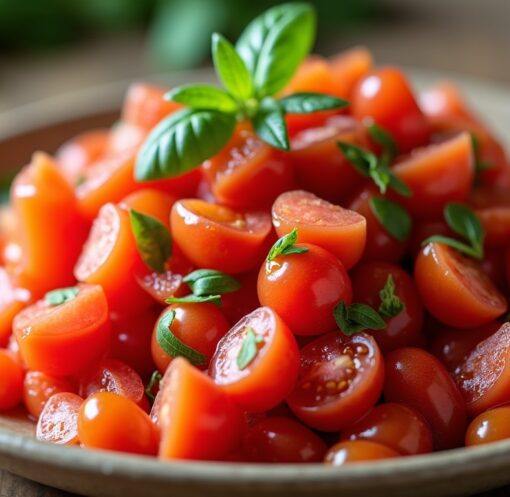 Délice estival : Salsa rafraîchissante aux tomates juteuses et concombres croquants