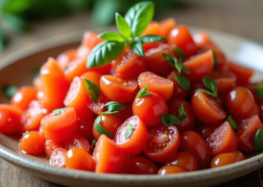 Délice estival : Salsa rafraîchissante aux tomates juteuses et concombres croquants