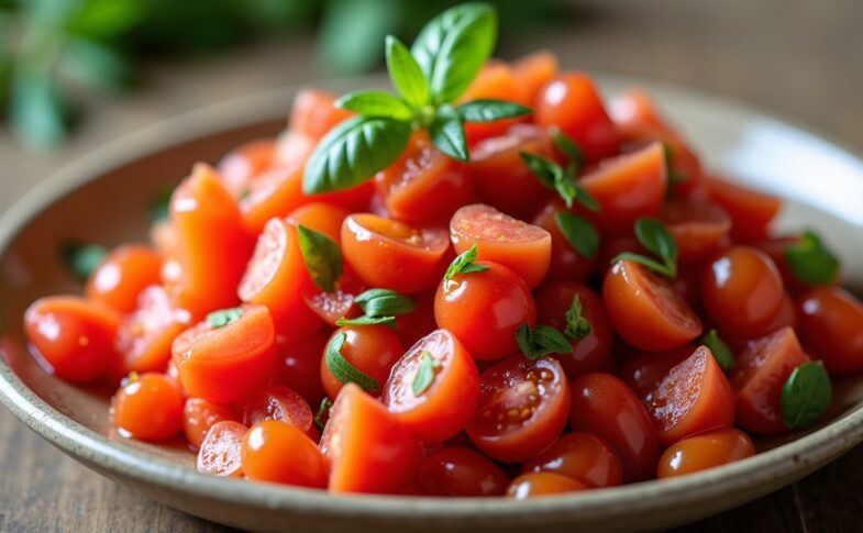Délice estival : Salsa rafraîchissante aux tomates juteuses et concombres croquants