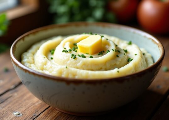 Onctueuse purée de pommes de terre relevée au céleri rave pour un régal inédit