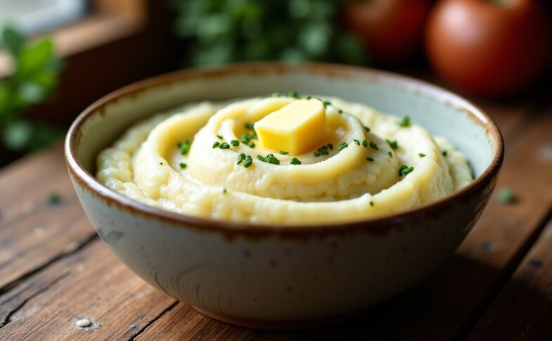 Onctueuse purée de pommes de terre relevée au céleri rave pour un régal inédit