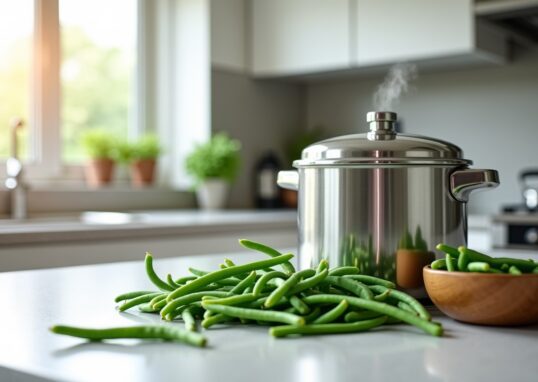 Cuisson express des haricots verts à la cocotte-minute : découvrez le secret pour des légumes parfaits en 5 minutes chrono !