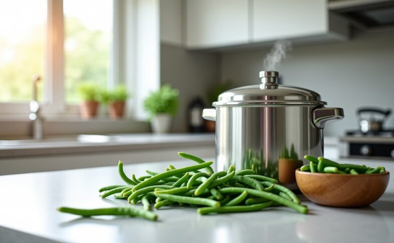 Cuisson express des haricots verts à la cocotte-minute : découvrez le secret pour des légumes parfaits en 5 minutes chrono !