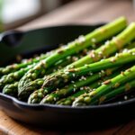 Délice croquant : Sauté d’asperges vertes au sésame, une explosion de saveurs