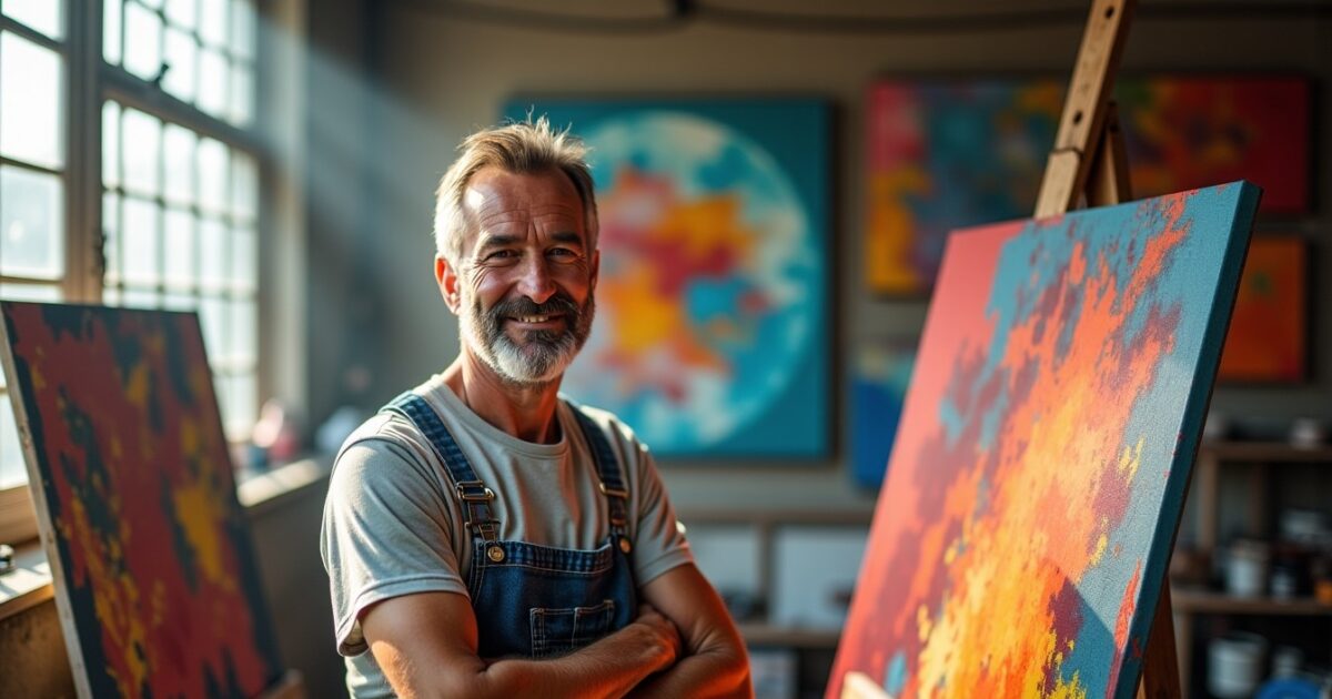 Roger Bitoune : un univers artistique éclatant de couleurs