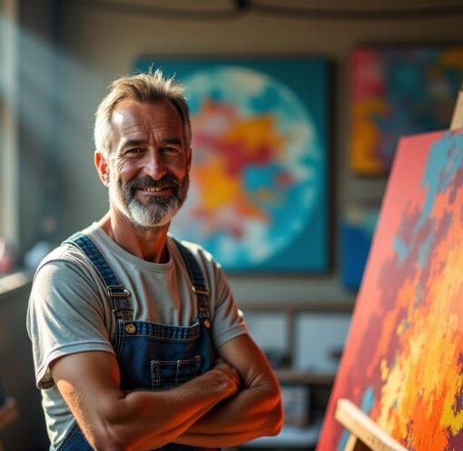 Roger Bitoune : un univers artistique éclatant de couleurs