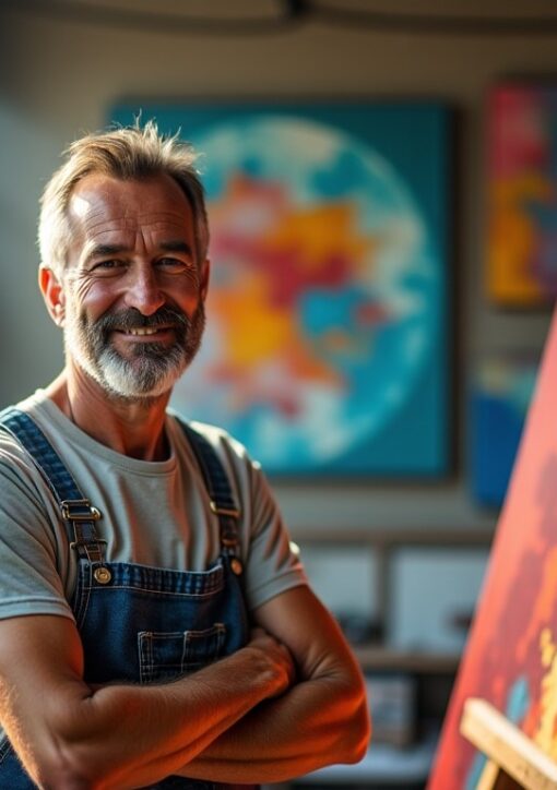 Roger Bitoune : un univers artistique éclatant de couleurs