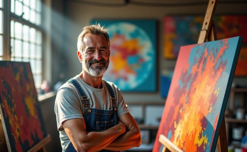 Roger Bitoune : un univers artistique éclatant de couleurs