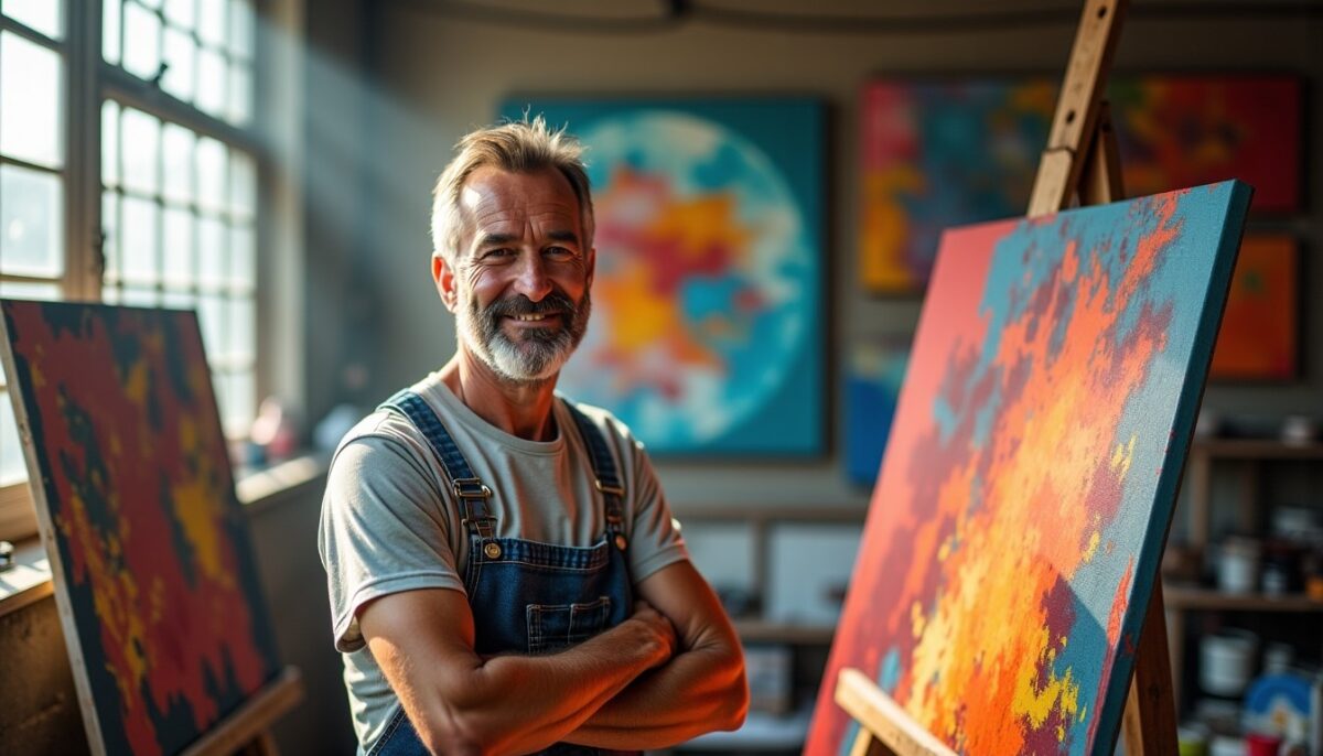 Roger Bitoune : un univers artistique éclatant de couleurs