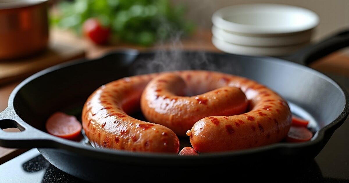 Les secrets pour réussir la cuisson idéale des saucisses de Montbéliard