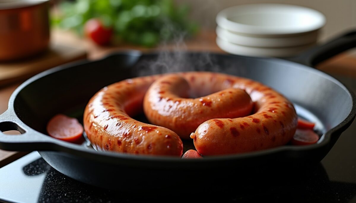 Les secrets pour réussir la cuisson idéale des saucisses de Montbéliard