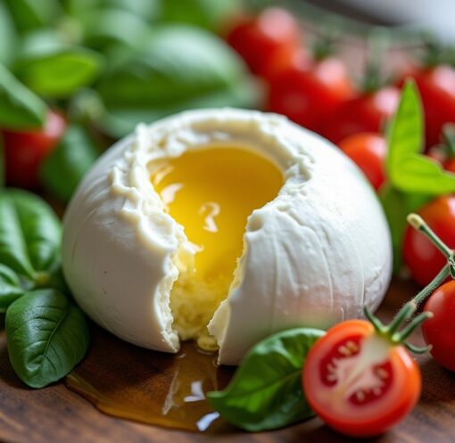 Burrata : plongez au cœur de ses origines, explorez ses ingrédients, ses vertus santé et savourez nos idées recettes