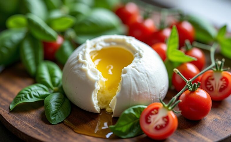 Burrata : plongez au cœur de ses origines, explorez ses ingrédients, ses vertus santé et savourez nos idées recettes