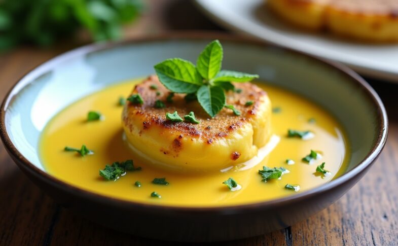Velouté onctueux de courgettes au fromage fondant Vache qui rit