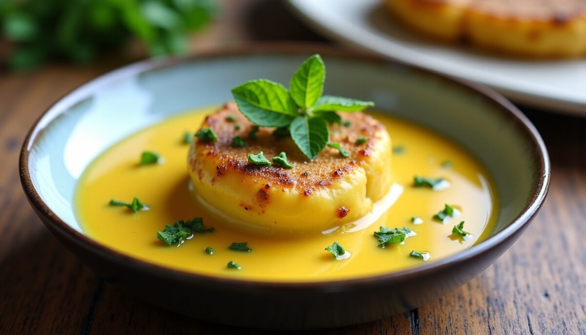 Velouté onctueux de courgettes au fromage fondant Vache qui rit