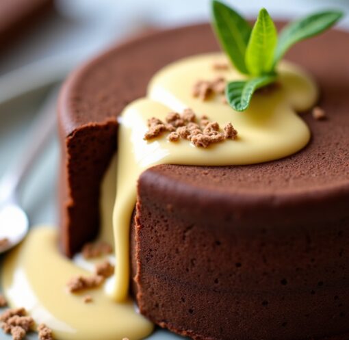 Savourez un gâteau moelleux au chocolat fondant et délicate touche de banane