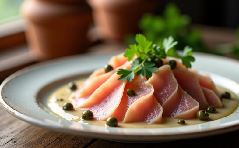 Vitello Tonnato : Découvrez la recette authentique italienne du veau délicatement nappé de sa sauce au thon