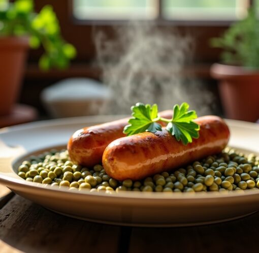 Le Secret de Grand-Mère : Saucisses aux Lentilles, un Plat Chaleureux et Inoubliable