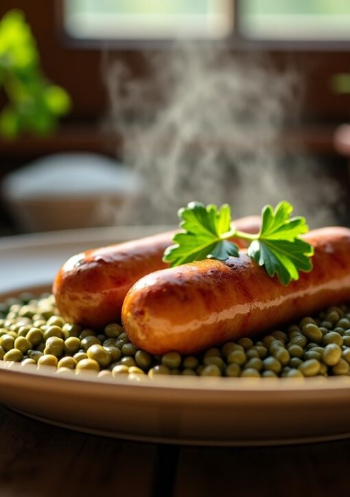 Le Secret de Grand-Mère : Saucisses aux Lentilles, un Plat Chaleureux et Inoubliable
