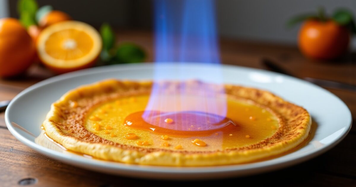 Crêpe Suzette : la recette détaillée de la crêpe flambée à l'orange, étape par étape