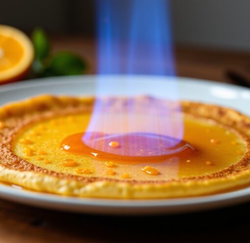 Crêpe Suzette : la recette détaillée de la crêpe flambée à l'orange, étape par étape