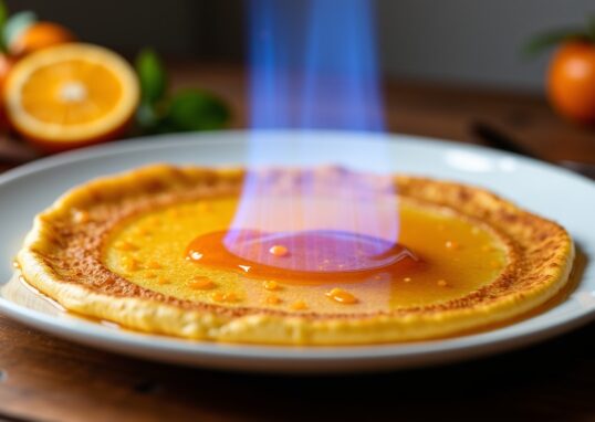 Crêpe Suzette : la recette détaillée de la crêpe flambée à l'orange, étape par étape