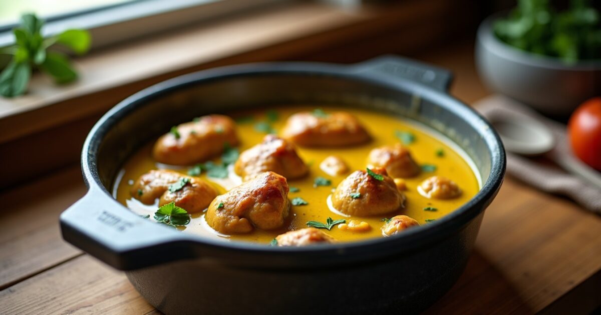 Lapin à la moutarde en cocotte : la recette authentique et onctueuse à découvrir