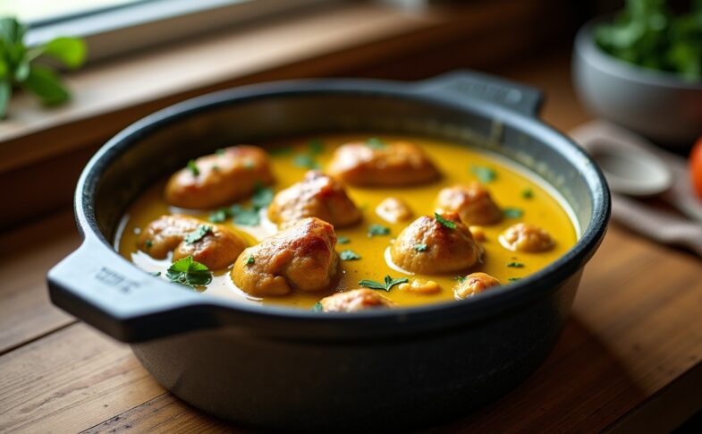 Lapin à la moutarde en cocotte : la recette authentique et onctueuse à découvrir