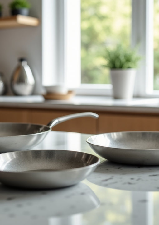 Poêles en inox : fond multicouche, diamètre et 4 critères décisifs